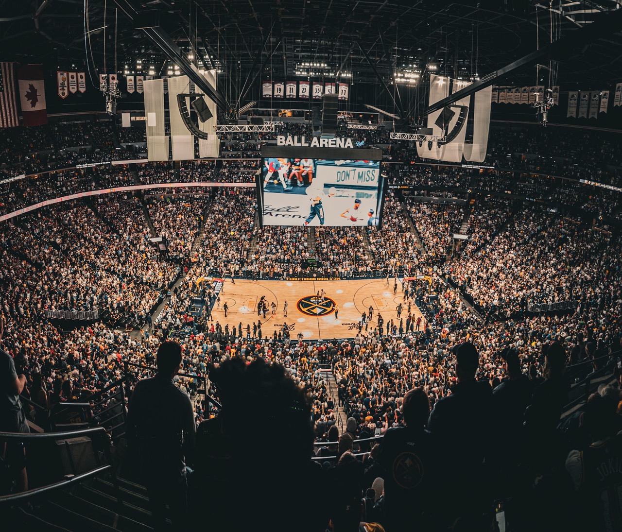 Live event crowd at Ball Arena