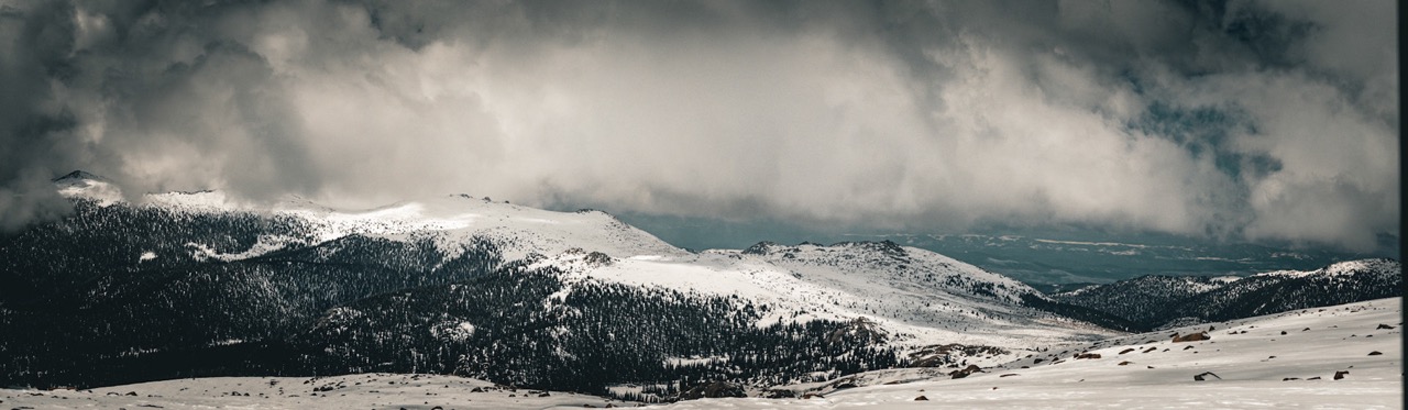 Rocky Mountain range panorama