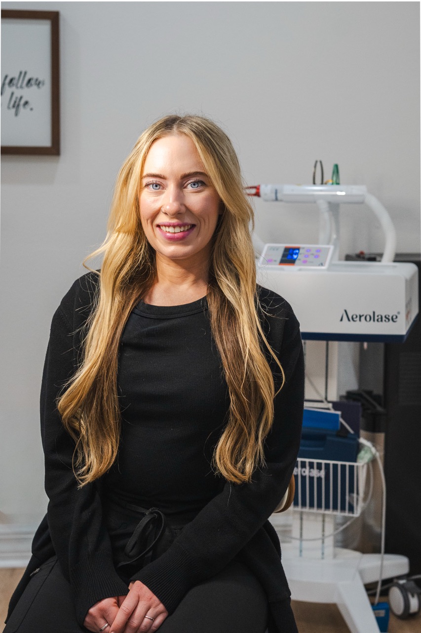 Portrait of Liz Powers, owner of The Esthetics Studio
